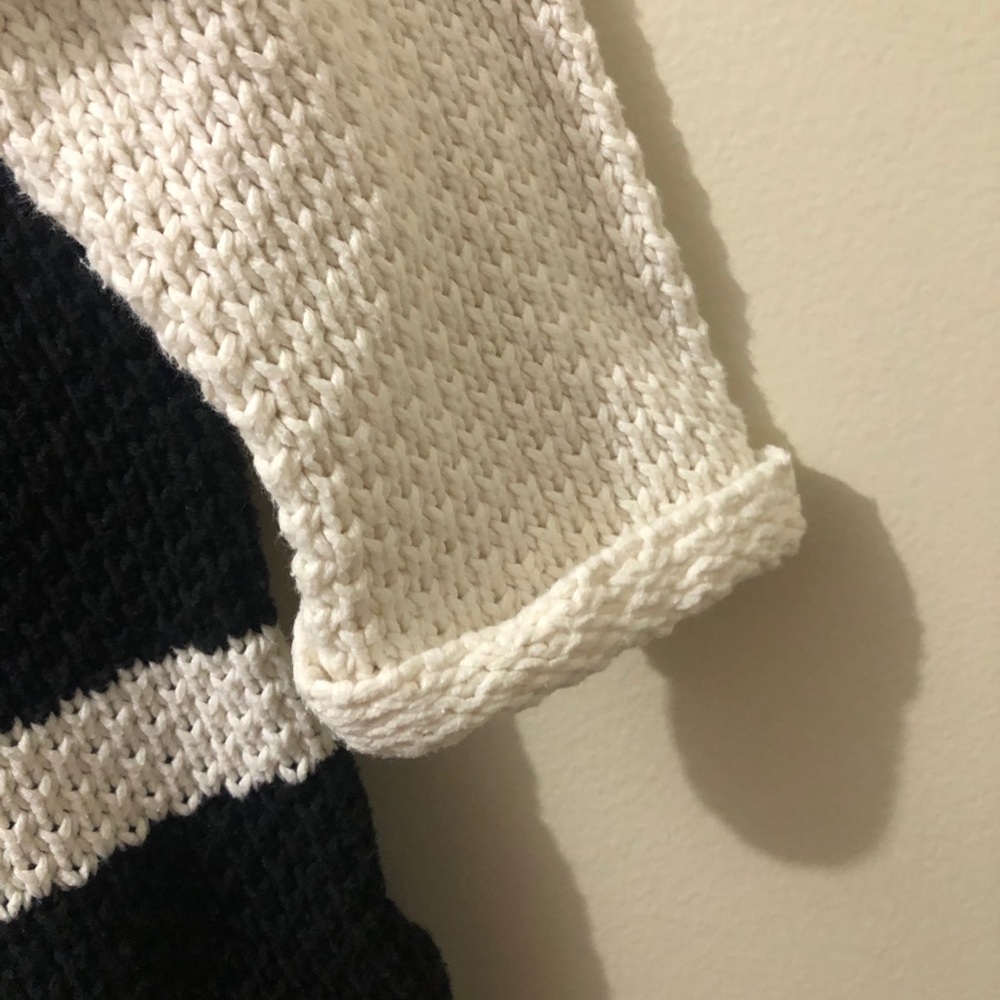 F21 Knitted/Crocheted Striped Sweater - Picture 6 of 8